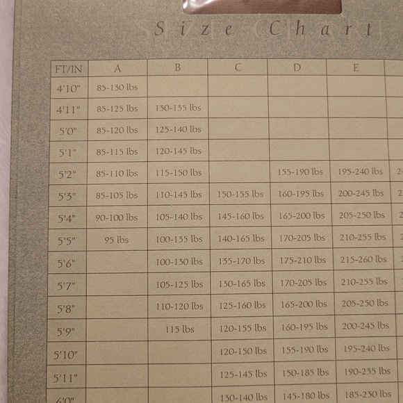 Legacy Legwear Body Shaper Pantyhose Size B Color Warm Beige New In Box - Picture 5 of 10